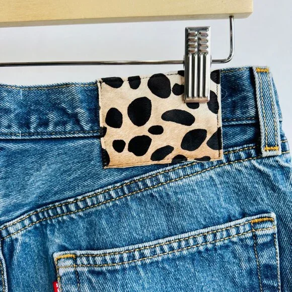 ❤️ Riley Vintage Levis re-done cut off highrise shorts, Size 29 H45 - Picture 6 of 11